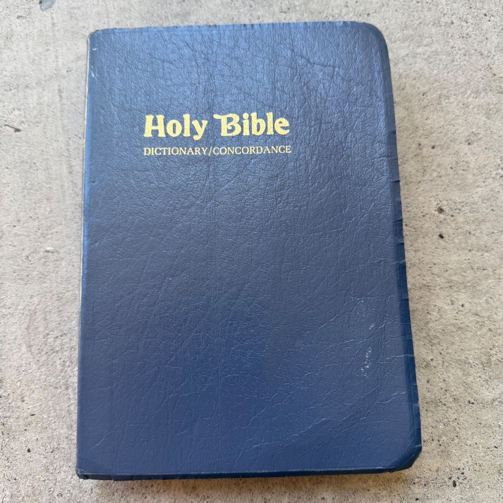 KJV Holy Bible World Bible Publishers Blue Dictionary Concordance Maps 1986